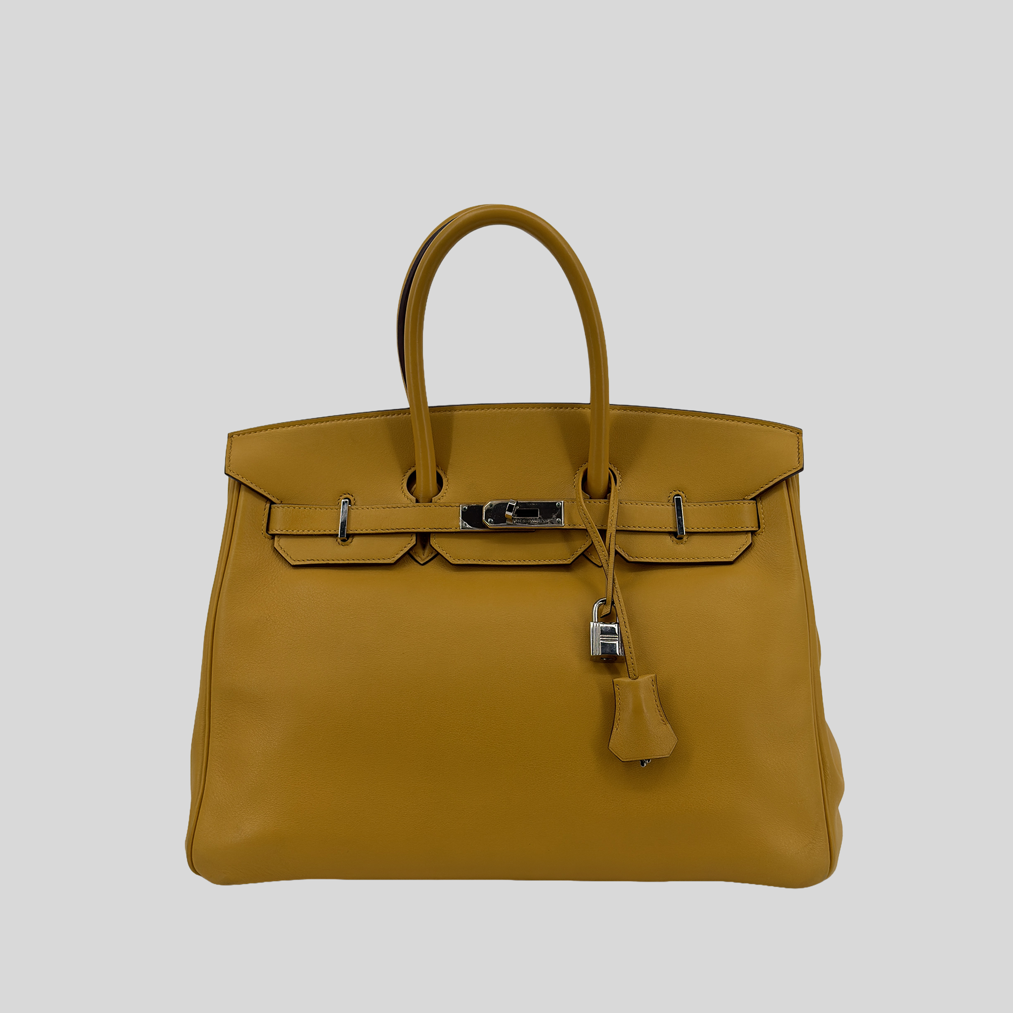 Hermès Birkin 35 Soleil Swift Palladium Hardware