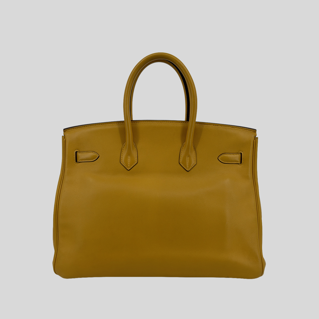 Hermès Birkin 35 Soleil Swift Palladium Hardware