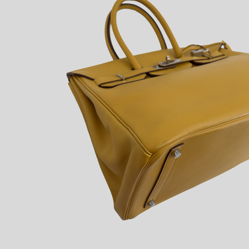 Hermès Birkin 35 Soleil Swift Palladium Hardware