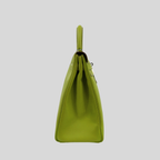 Hermès Kelly 35 Verso Candy Collection Kiwi / Vert Olive Epsom Palladium Hardware