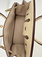 Hermès Birkin 25 Nata Ostrich Gold Hardware