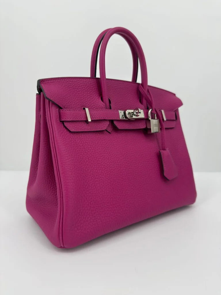 Hermès Birkin 25 Rose Pourpre Togo Palladium Hardware