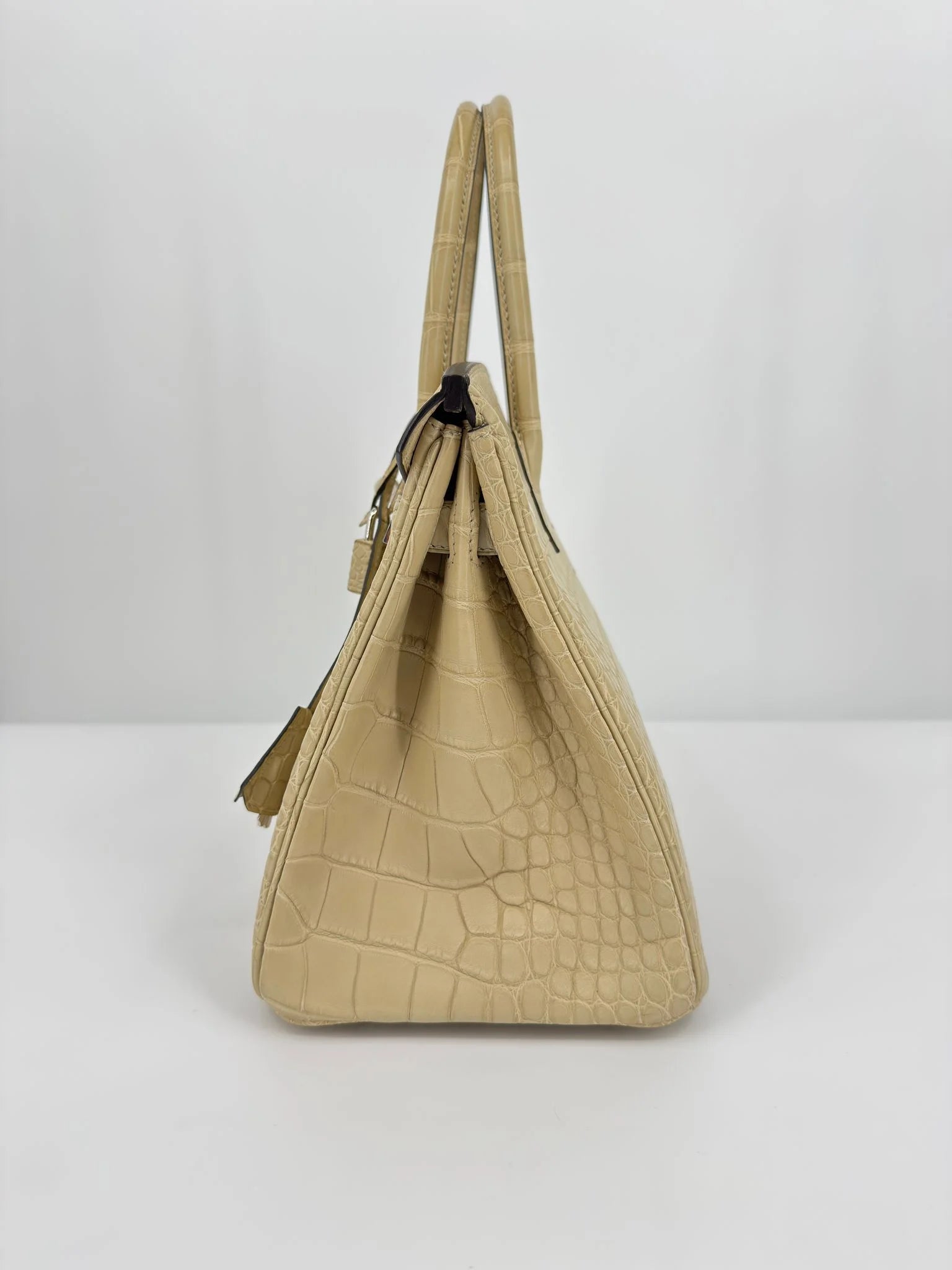 Hermès Birkin 30 Trench Matte Alligator Leather Palladium Hardware
