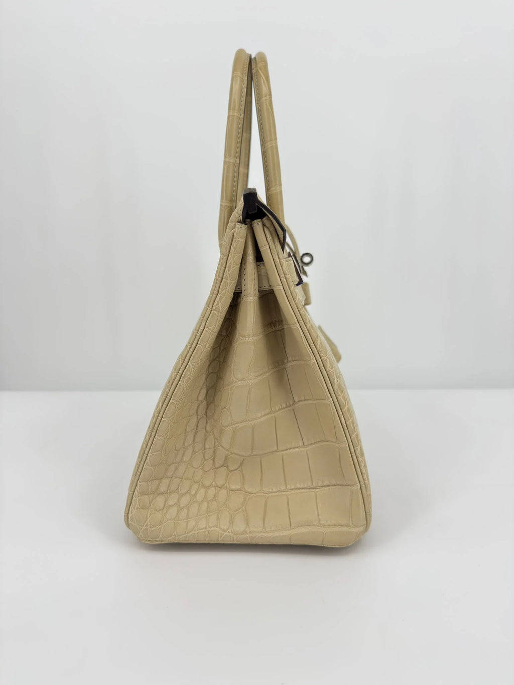 Hermès Birkin 30 Trench Matte Alligator Leather Palladium Hardware