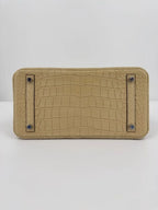 Hermès Birkin 30 Trench Matte Alligator Leather Palladium Hardware