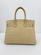 Hermès Birkin 30 Trench Matte Alligator Leather Palladium Hardware
