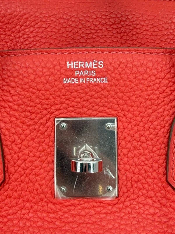 Hermès Birkin 35 Rouge Pivoine Togo Palladium Hardware
