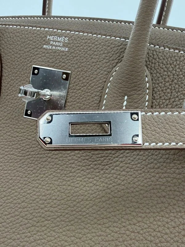 Hermès Birkin 30 Étoupe Togo Palladium Hardware