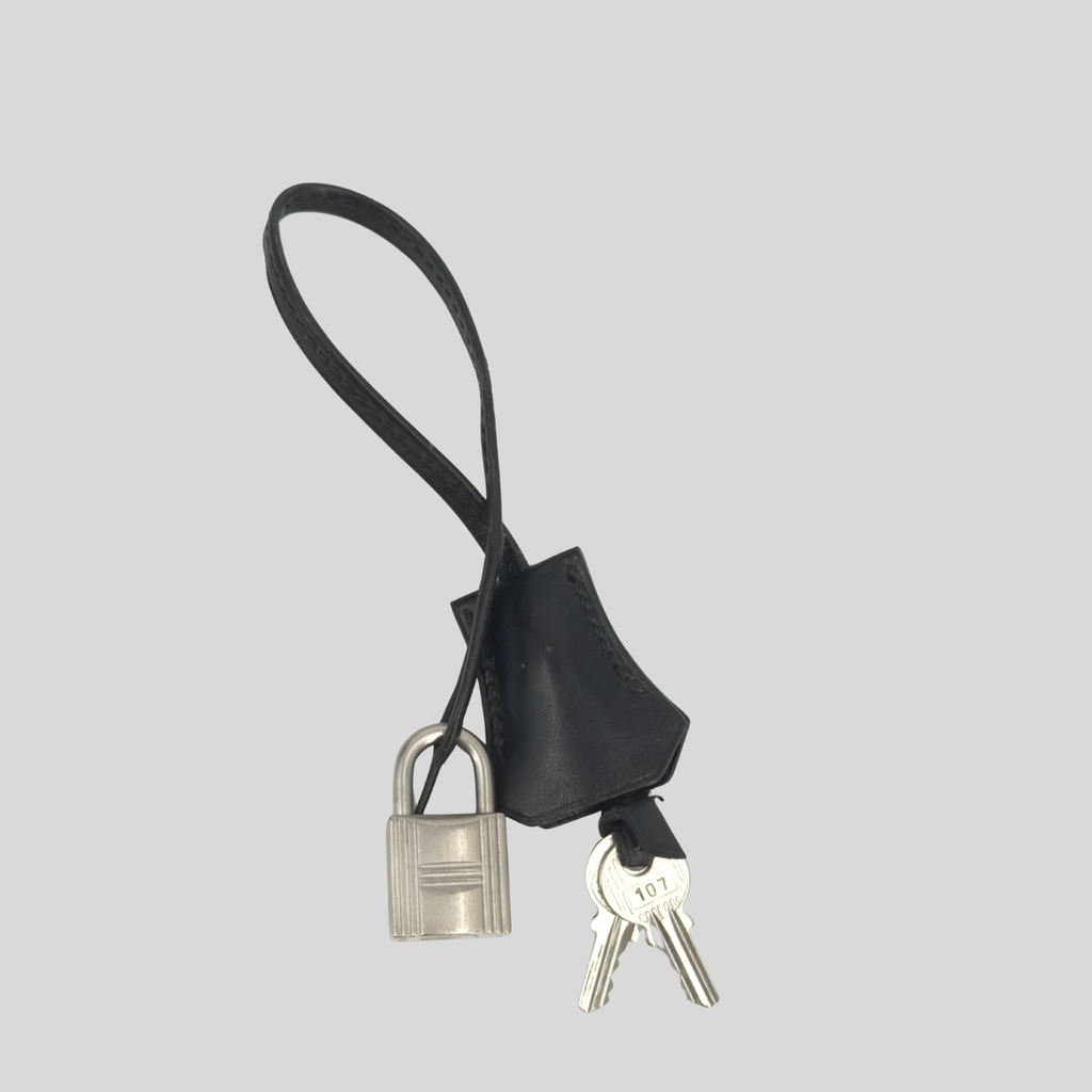 Birkin 35 Black Box Leather Brushed Palladium Hardware | Randolph Goods