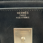 Birkin 35 Black Box Leather Brushed Palladium Hardware | Randolph Goods