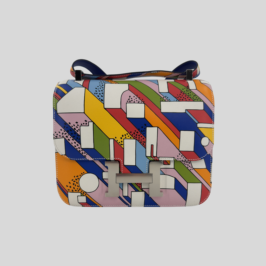 Hermès Constance 24 Limited Edition On A Summer Day Multicolor Swift Palladium Hardware