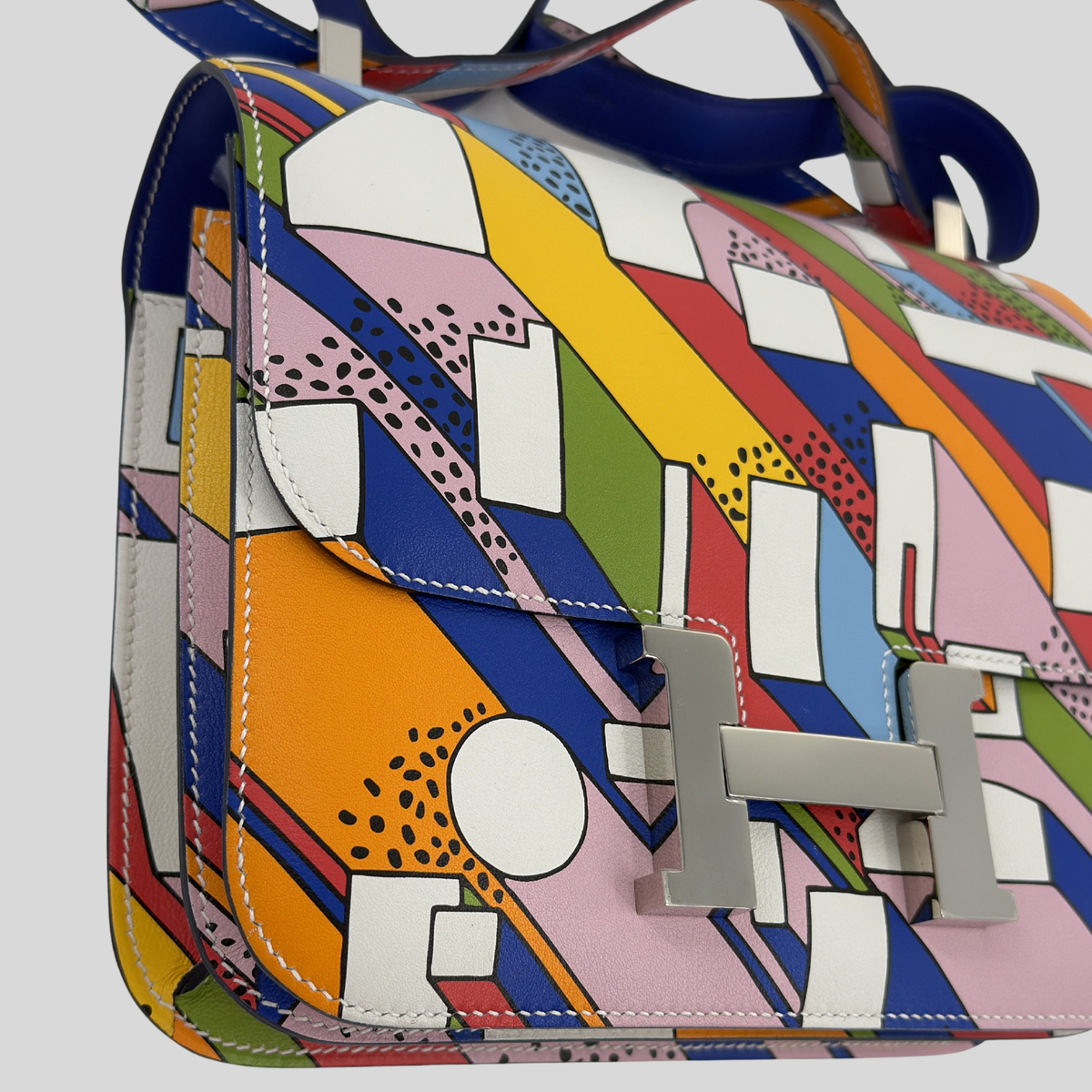 Hermès Constance 24 Limited Edition On A Summer Day Multicolor Swift Palladium Hardware