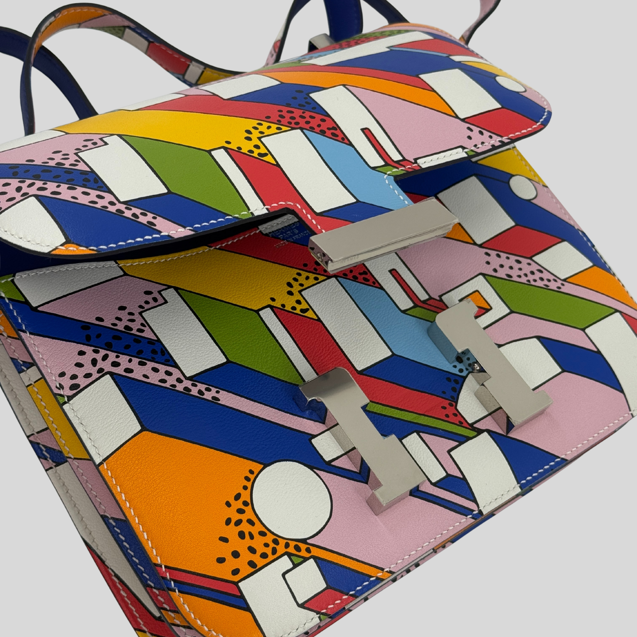 Hermès Constance 24 Limited Edition On A Summer Day Multicolor Swift Palladium Hardware