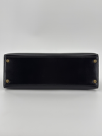 Hermès Kelly 32 Sellier Black Box Leather