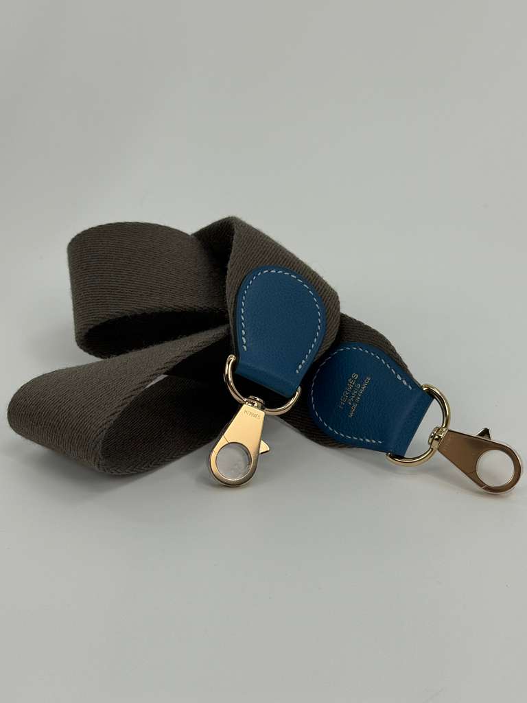 Kelly 32 Limited Edition Bleu de Galice Evercolor Leather and Ciel Veau Grizzly Suede  Permabrass Hardware