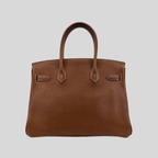 Hermès Birkin 30 Fauve Barenia Faubourg Palladium Hardware