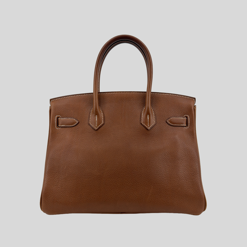 Hermès Birkin 30 Fauve Barenia Faubourg Palladium Hardware