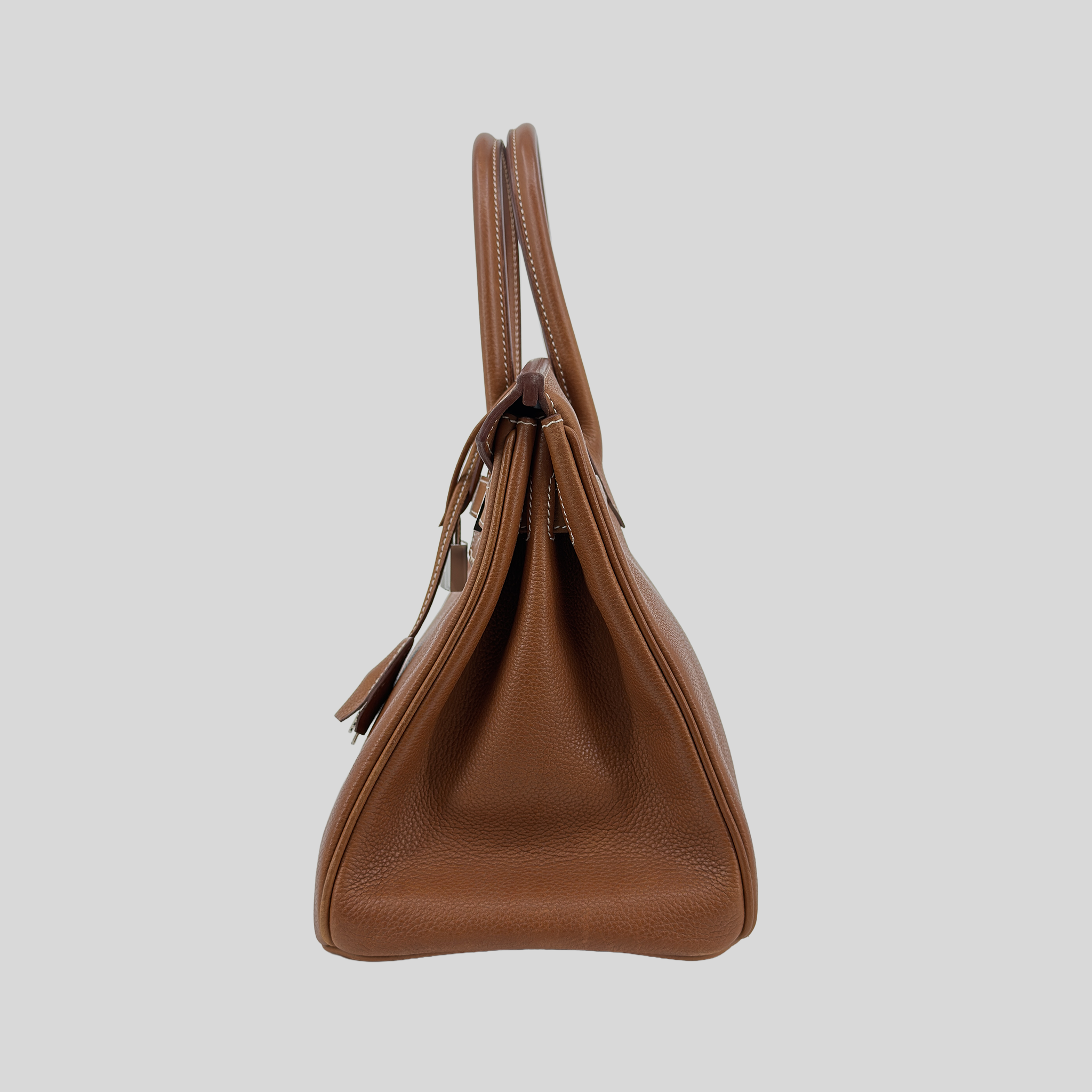 Hermès Birkin 30 Fauve Barenia Faubourg Palladium Hardware