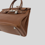 Hermès Birkin 30 Fauve Barenia Faubourg Palladium Hardware