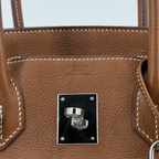 Hermès Birkin 30 Fauve Barenia Faubourg Palladium Hardware