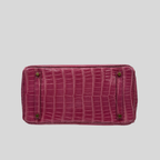 Hermès Birkin 35 Fuchsia Porosus Crocodile Gold Hardware
