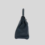 Randolph Goods | Hermès Kelly 35 Bleu Colvert Clemence Palladium Hardware