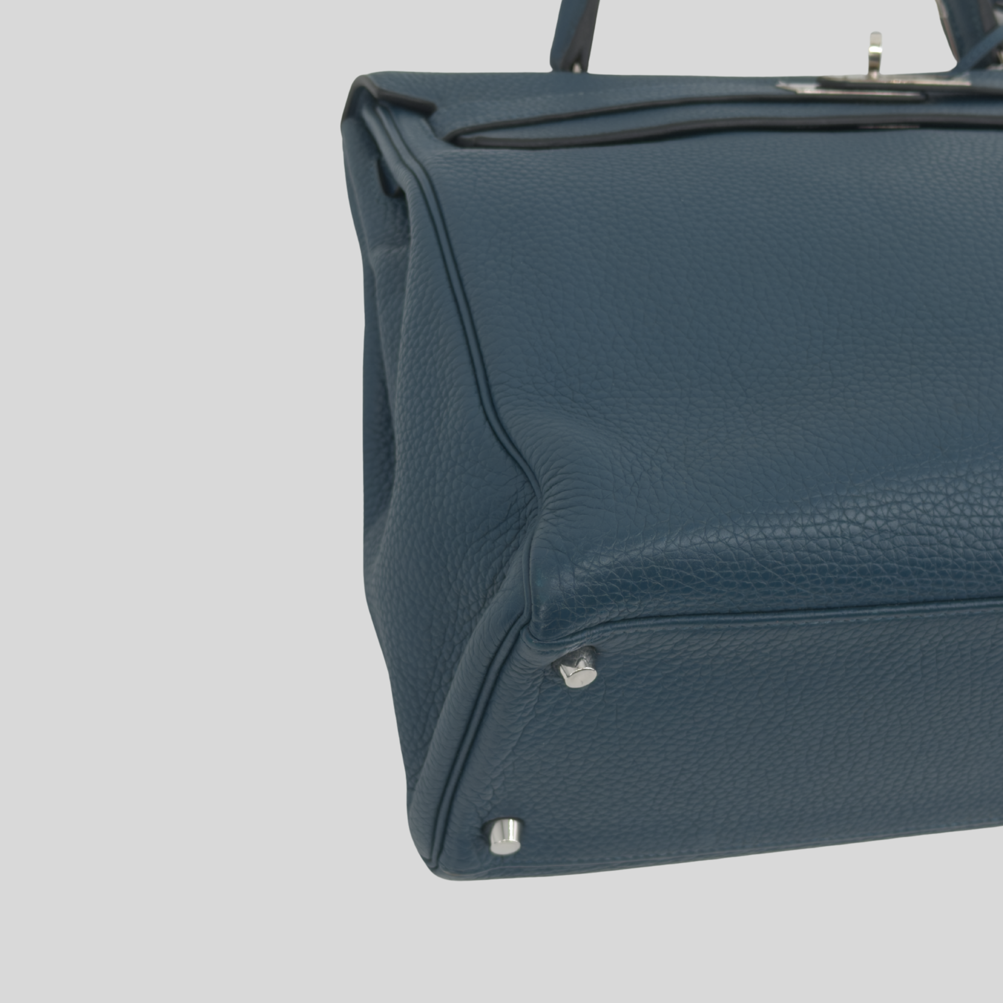 Randolph Goods | Hermès Kelly 35 Bleu Colvert Clemence Palladium Hardware