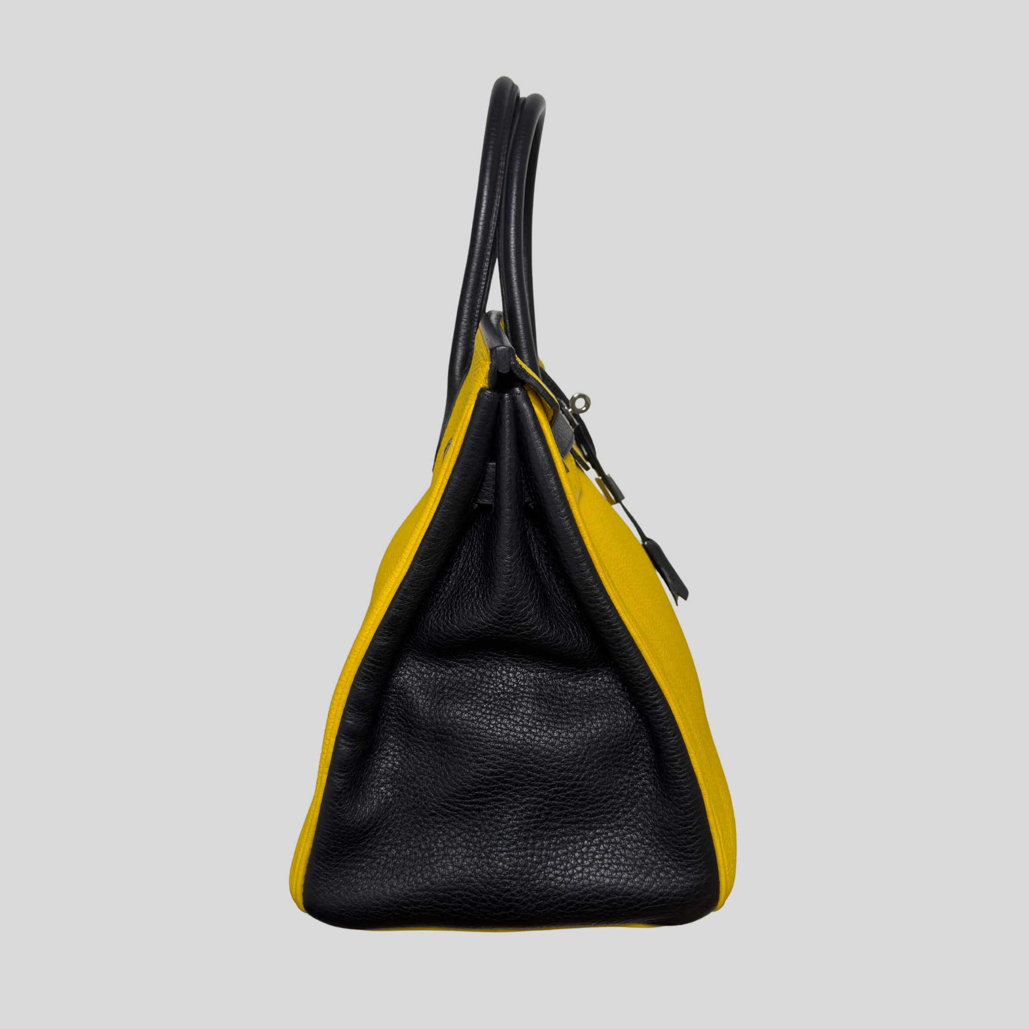 Randolph Goods | Hermès Birkin 35 HSS Black/Yellow Togo Leather Palladium Hardware