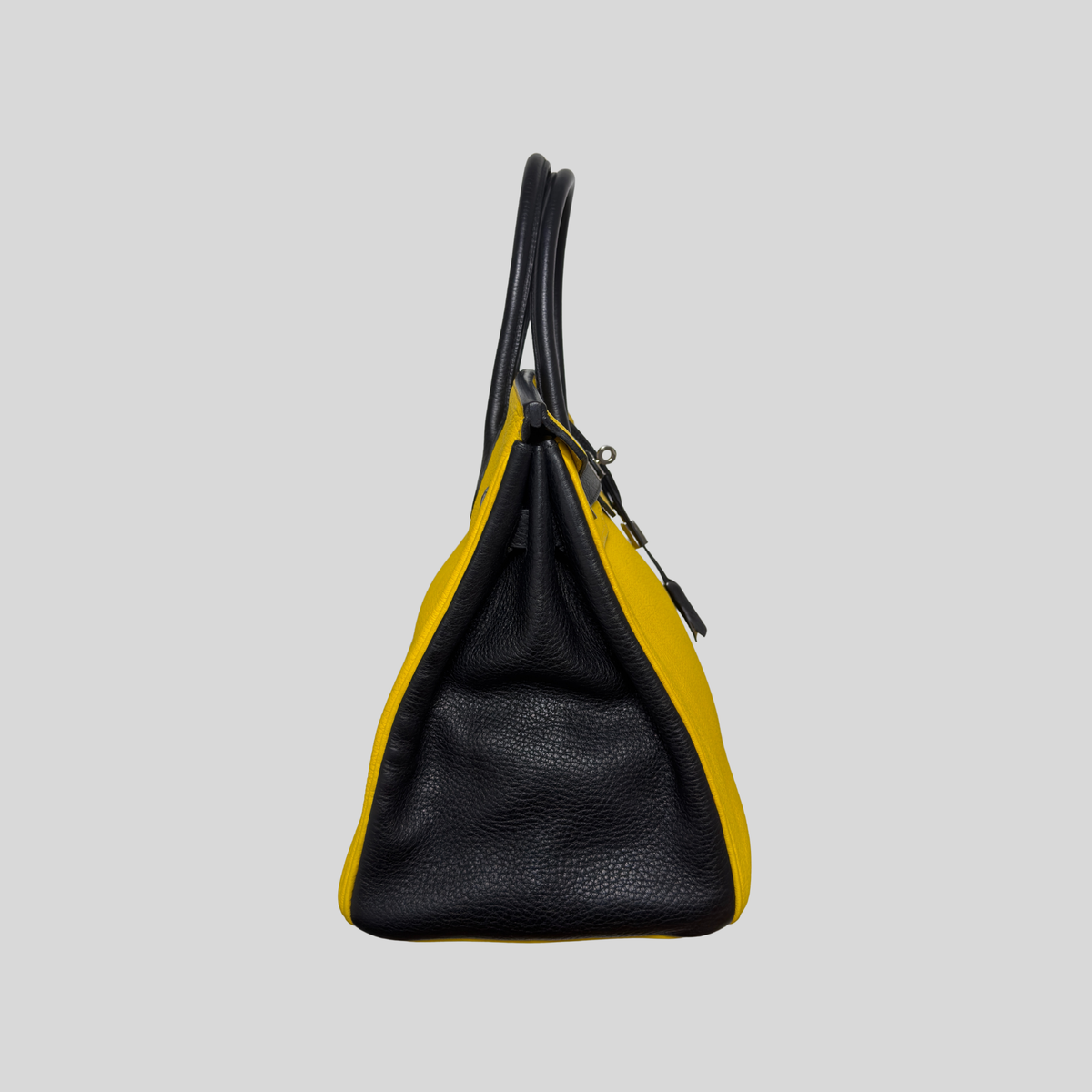 Randolph Goods | Hermès Birkin 35 HSS Black/Yellow Togo Leather Palladium Hardware