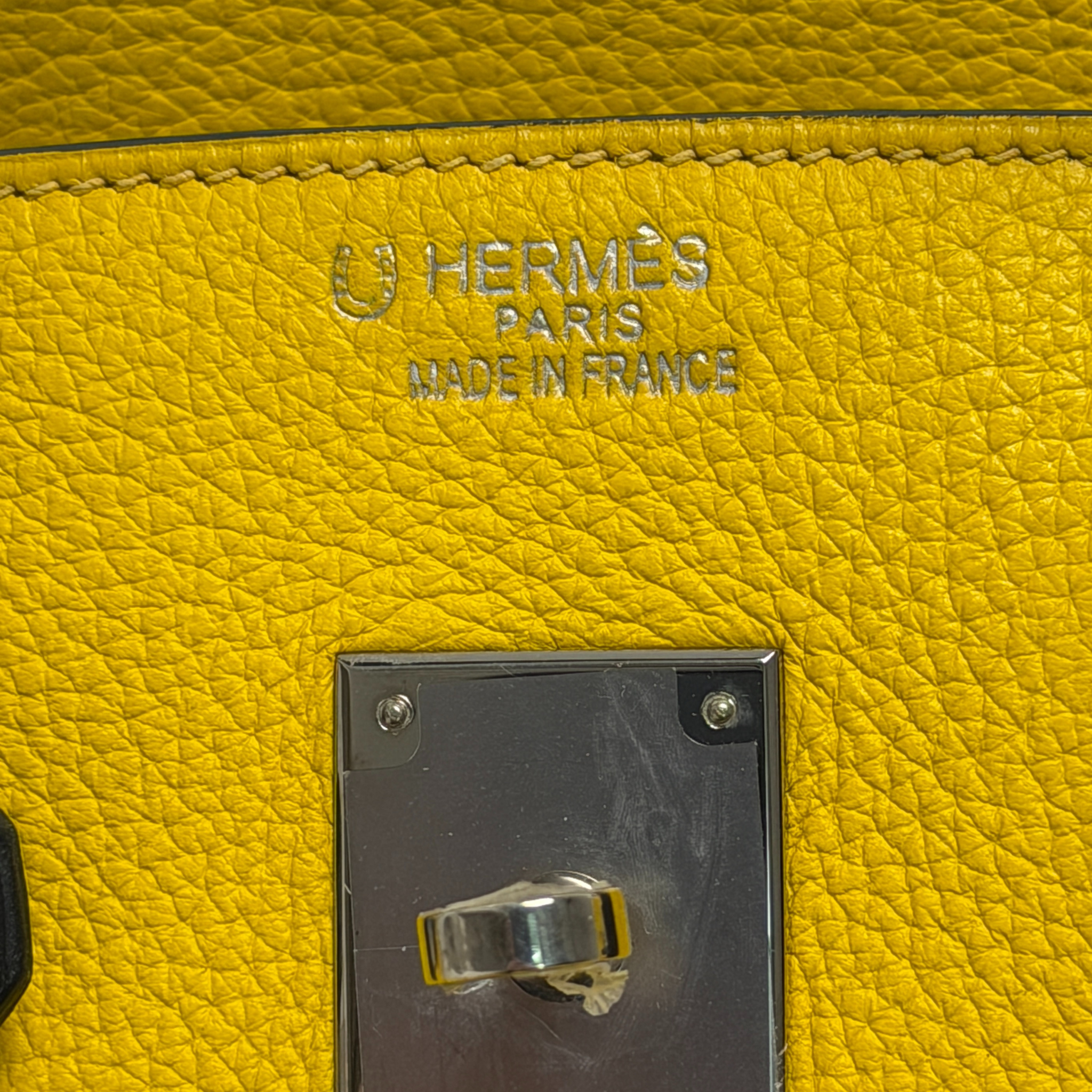 Randolph Goods | Hermès Birkin 35 HSS Black/Yellow Togo Leather Palladium Hardware