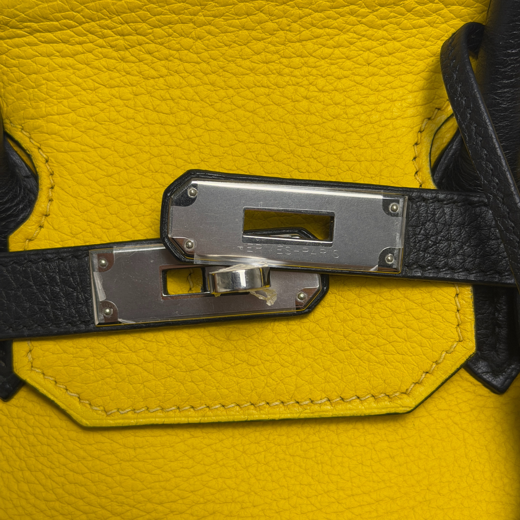 Randolph Goods | Hermès Birkin 35 HSS Black/Yellow Togo Leather Palladium Hardware