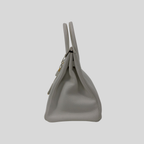 Hermès Birkin 35 White Clemence Leather Gold Hardware