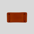 HAC 32 Orange Ostrich Leather Gold Hardware