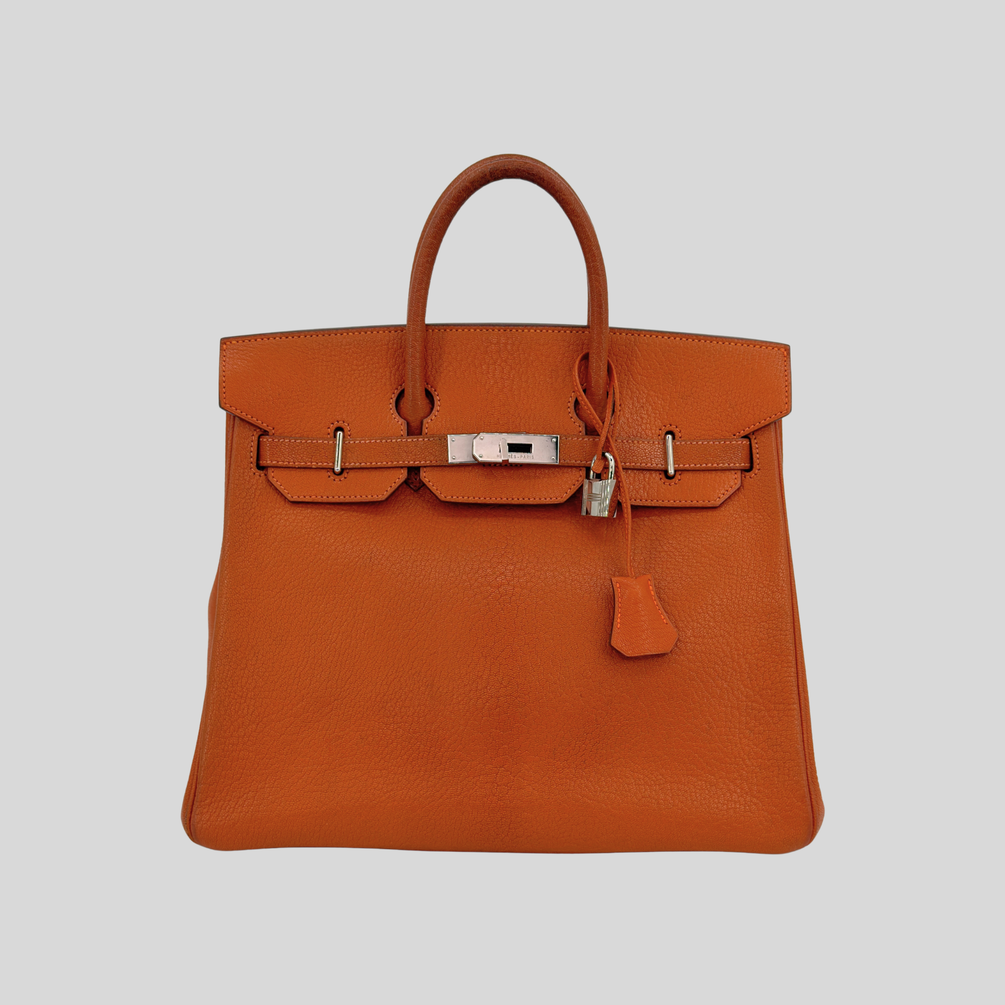 HAC 32 Potiron Chèvre Leather Palladium Hardware | Randolph Goods