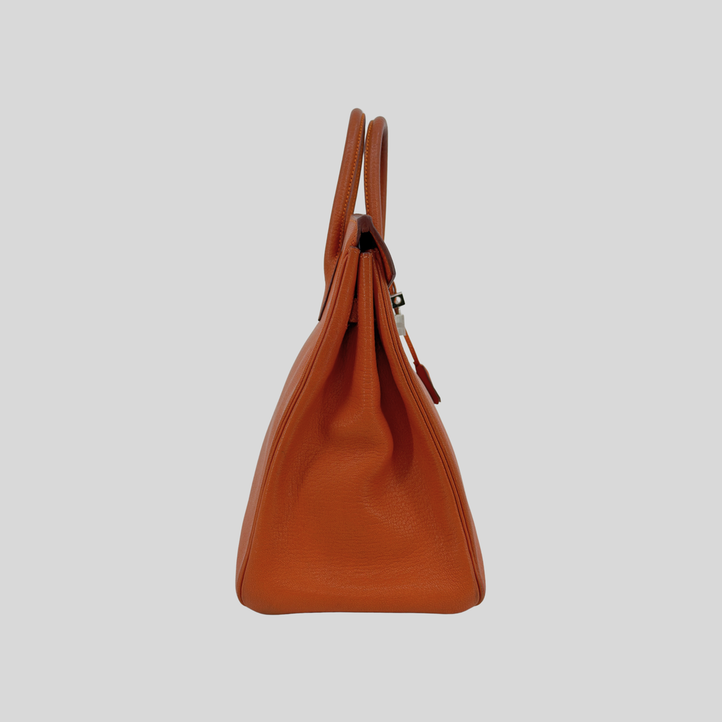 HAC 32 Potiron Chèvre Leather Palladium Hardware | Randolph Goods