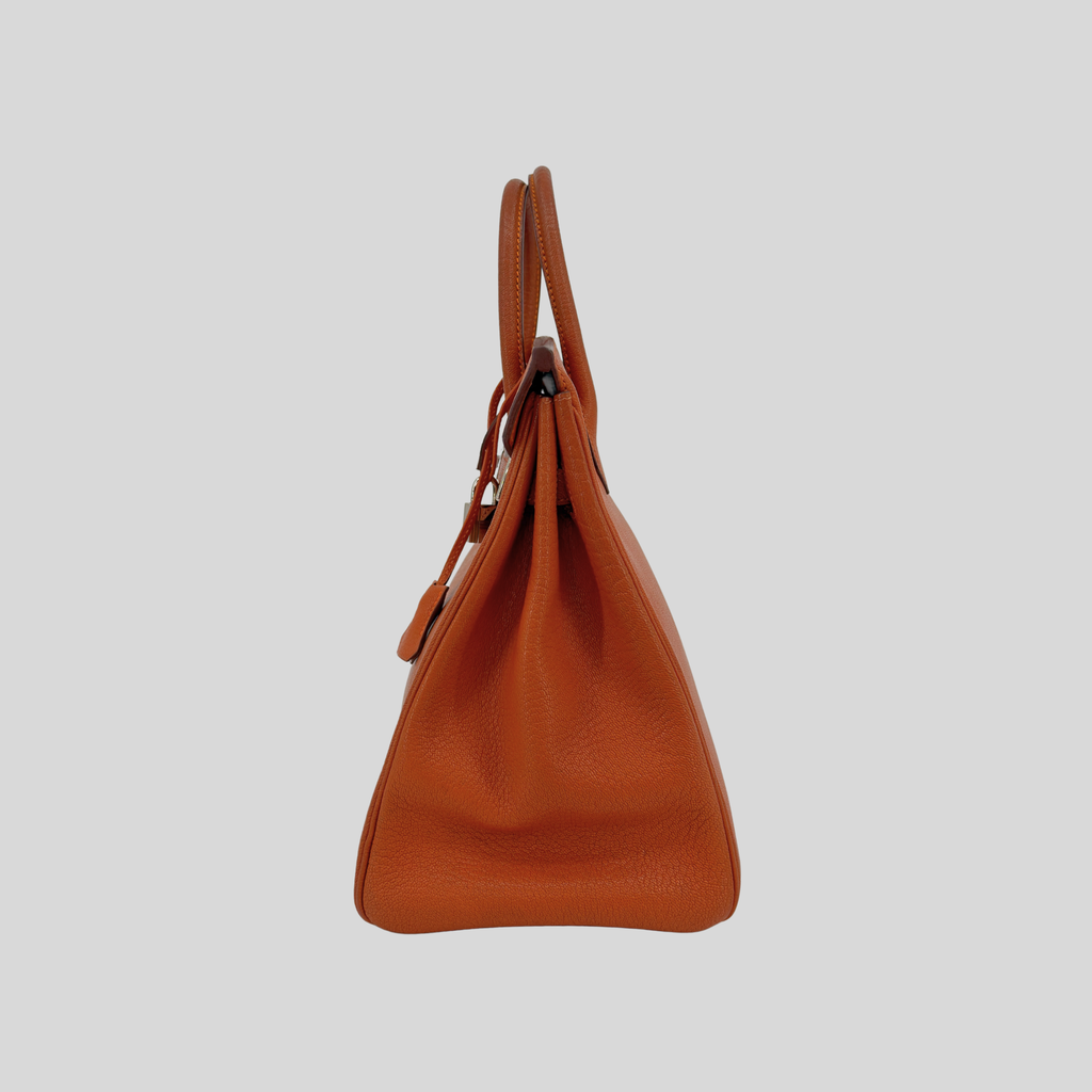 HAC 32 Potiron Chèvre Leather Palladium Hardware | Randolph Goods