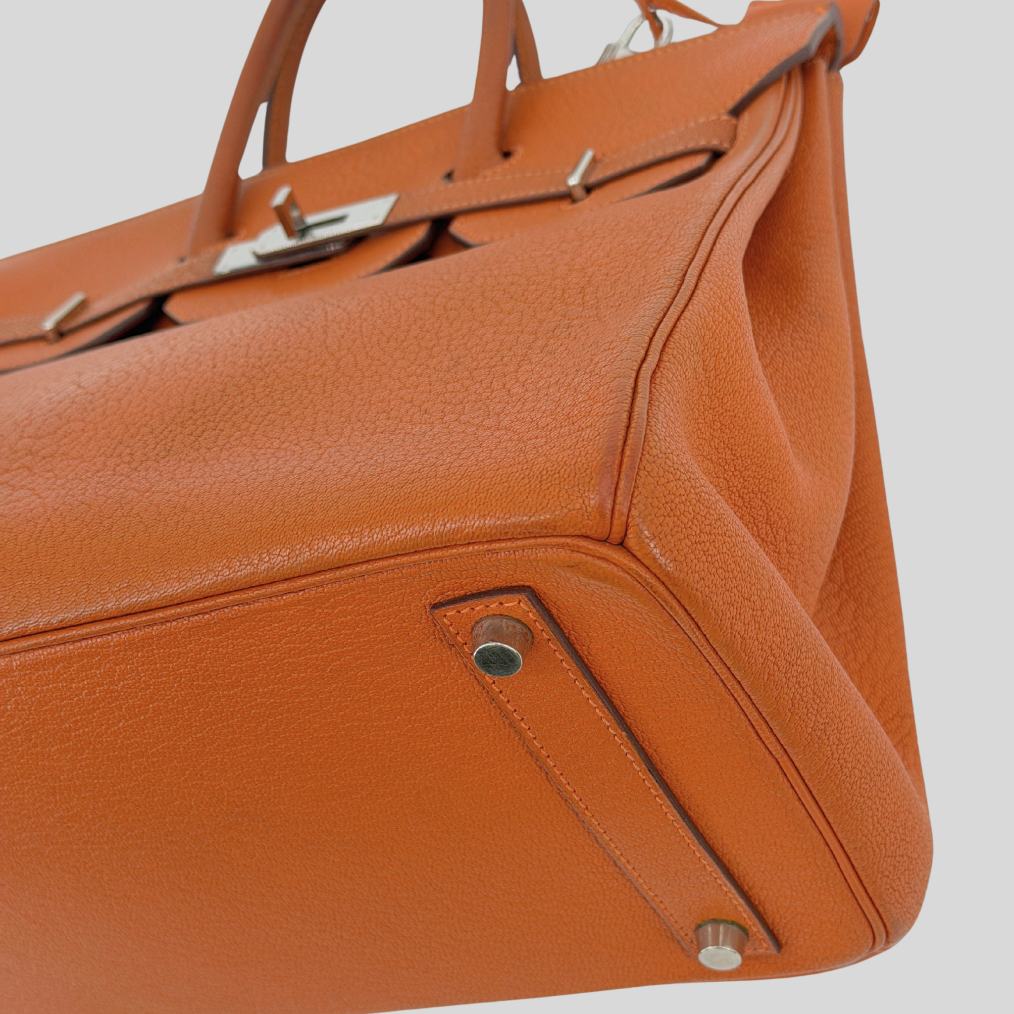 HAC 32 Potiron Chèvre Leather Palladium Hardware | Randolph Goods