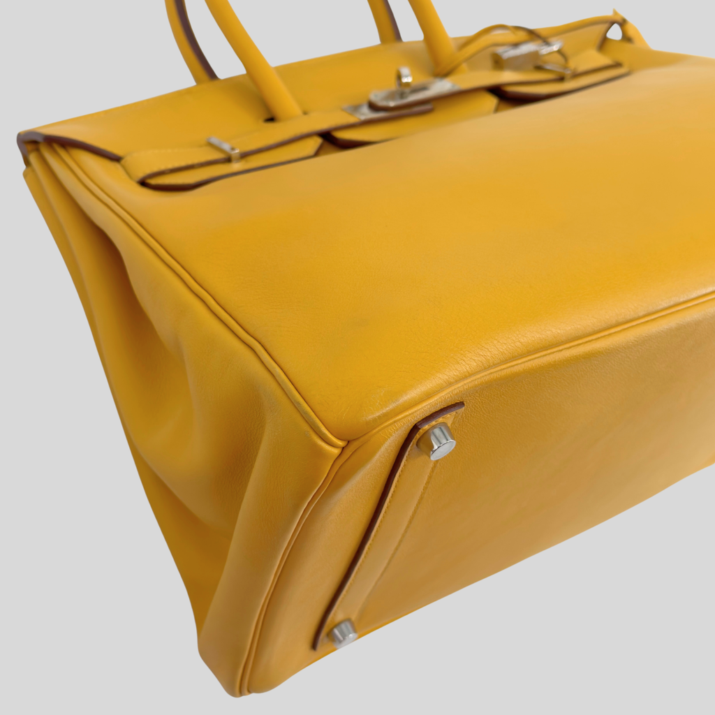 Hermès Birkin 35 Soleil Swift Palladium Hardware | Randolph Goods