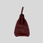 Hermès Kelly 35 Rouge H Clemence Leather Palladium Hardware (2011 O) | Randolph Goods