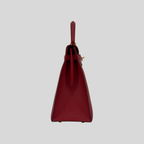 Hermès Kelly 35 Sellier Rouge Vif Courchevel Leather Gold Hardware | Randolph Goods