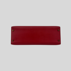 Hermès Kelly 35 Sellier Rouge Vif Courchevel Leather Gold Hardware | Randolph Goods