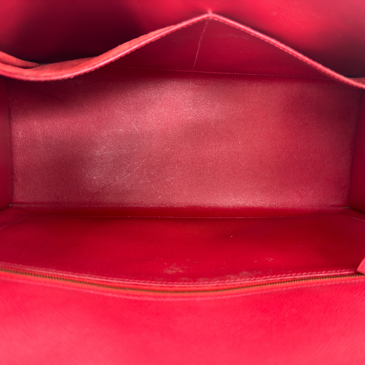 Hermès Kelly 35 Sellier Rouge Vif Courchevel Leather Gold Hardware | Randolph Goods