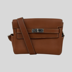 Hermès Messenger PM Fauve Barenia Faubourg Leather Palladium Hardware | Randolph Goods