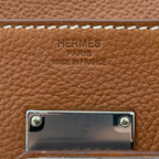 Hermès Messenger PM Fauve Barenia Faubourg Leather Palladium Hardware | Randolph Goods