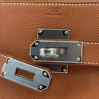 Hermès Messenger PM Fauve Barenia Faubourg Leather Palladium Hardware | Randolph Goods