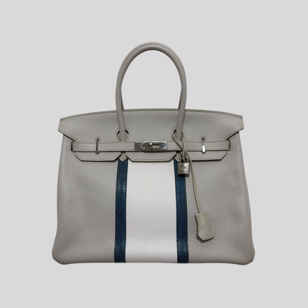 Randolph Goods | Hermès Limited Edition Birkin 35 “Club” Gris Perle Clemence Leather