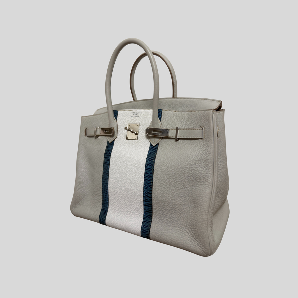 Randolph Goods | Hermès Limited Edition Birkin 35 “Club” Gris Perle Clemence Leather