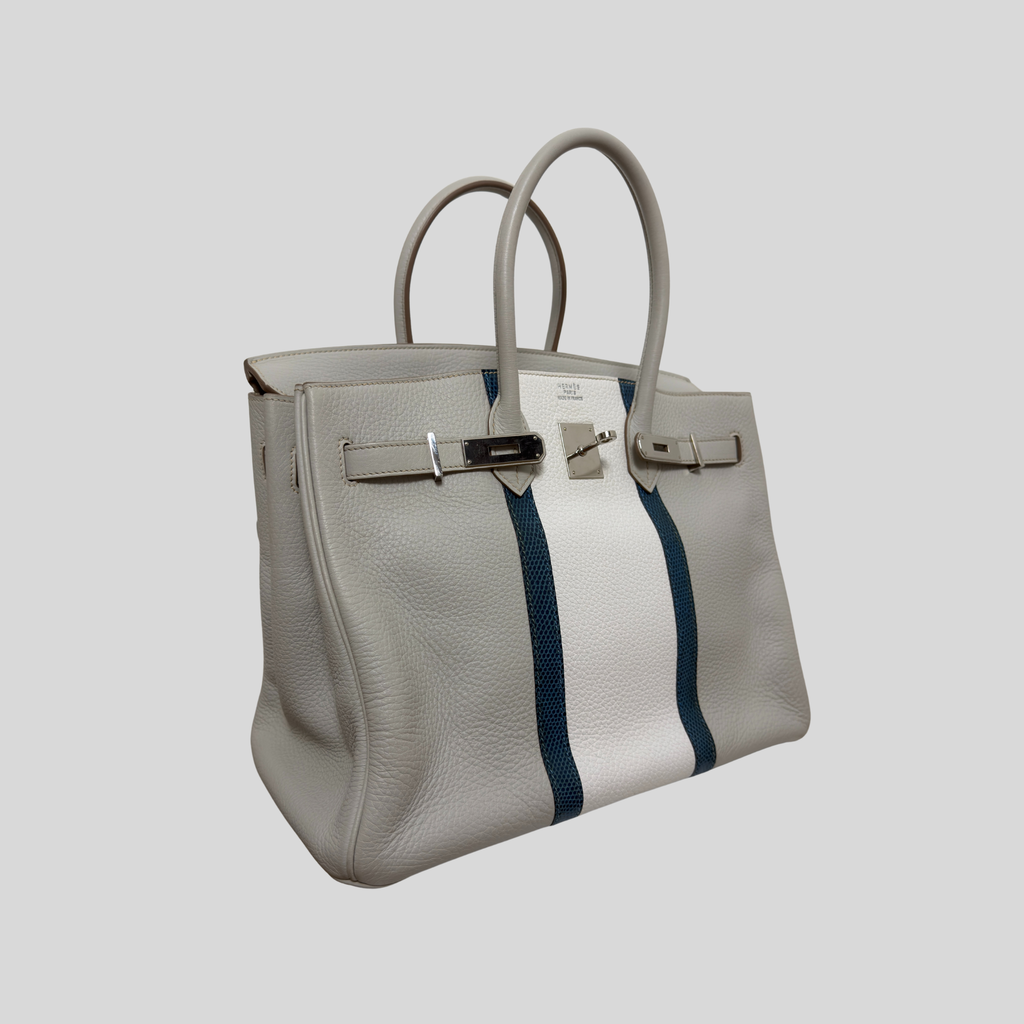 Randolph Goods | Hermès Limited Edition Birkin 35 “Club” Gris Perle Clemence Leather