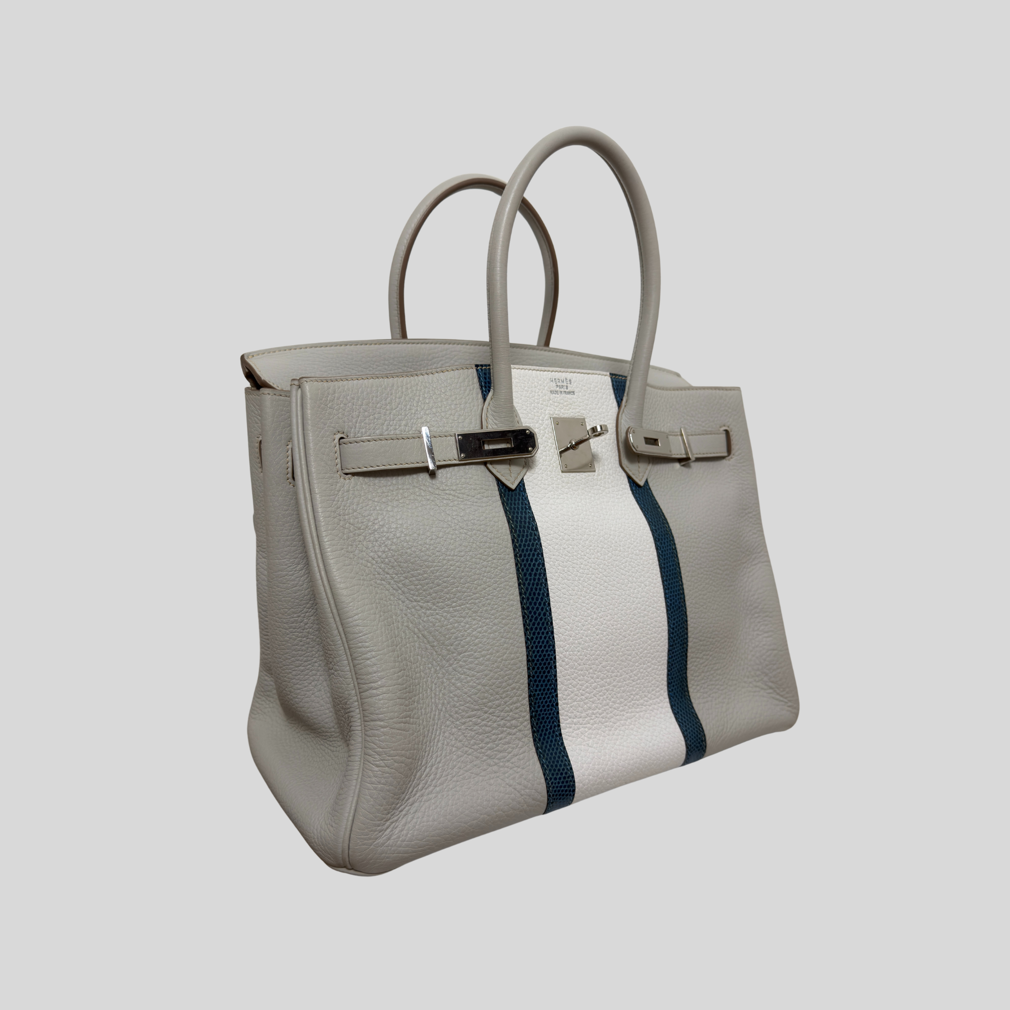 Randolph Goods | Hermès Limited Edition Birkin 35 “Club” Gris Perle Clemence Leather