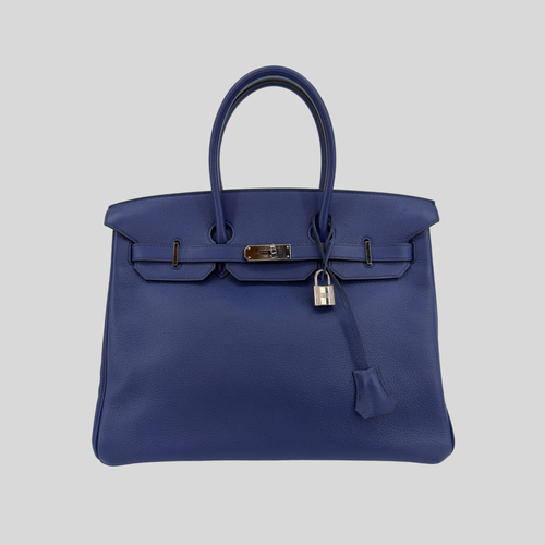 Hermès Limited Edition Birkin 35 Sea, Surf and Fun Bleu Saphir